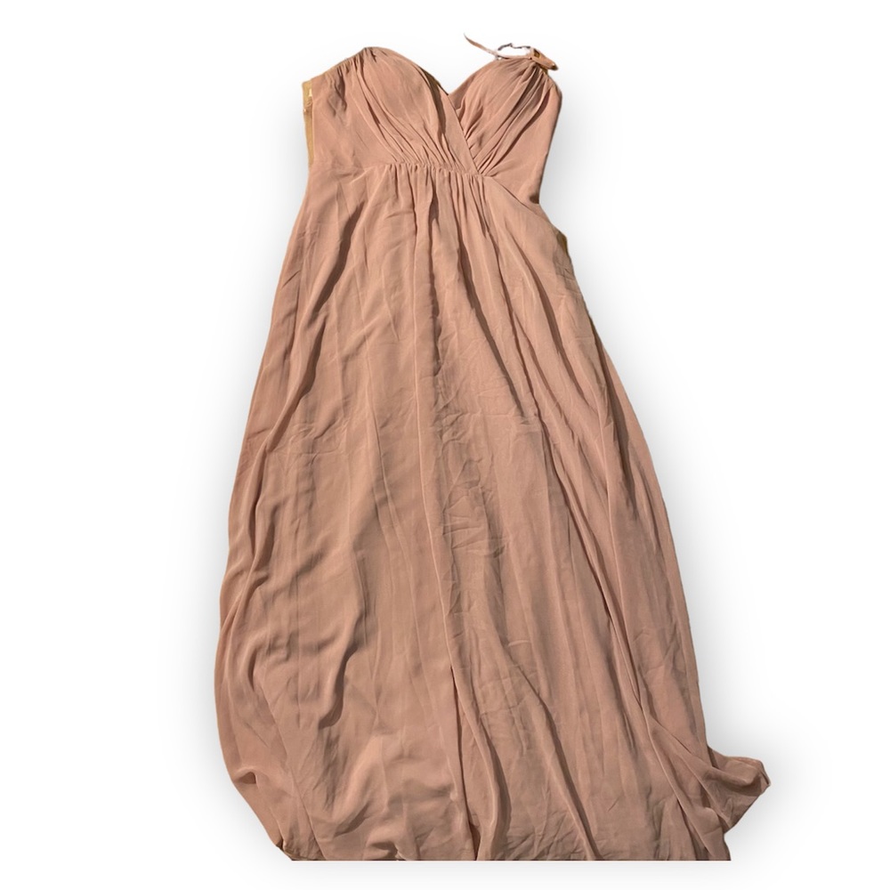 Beautiful blush dress with lace back detail